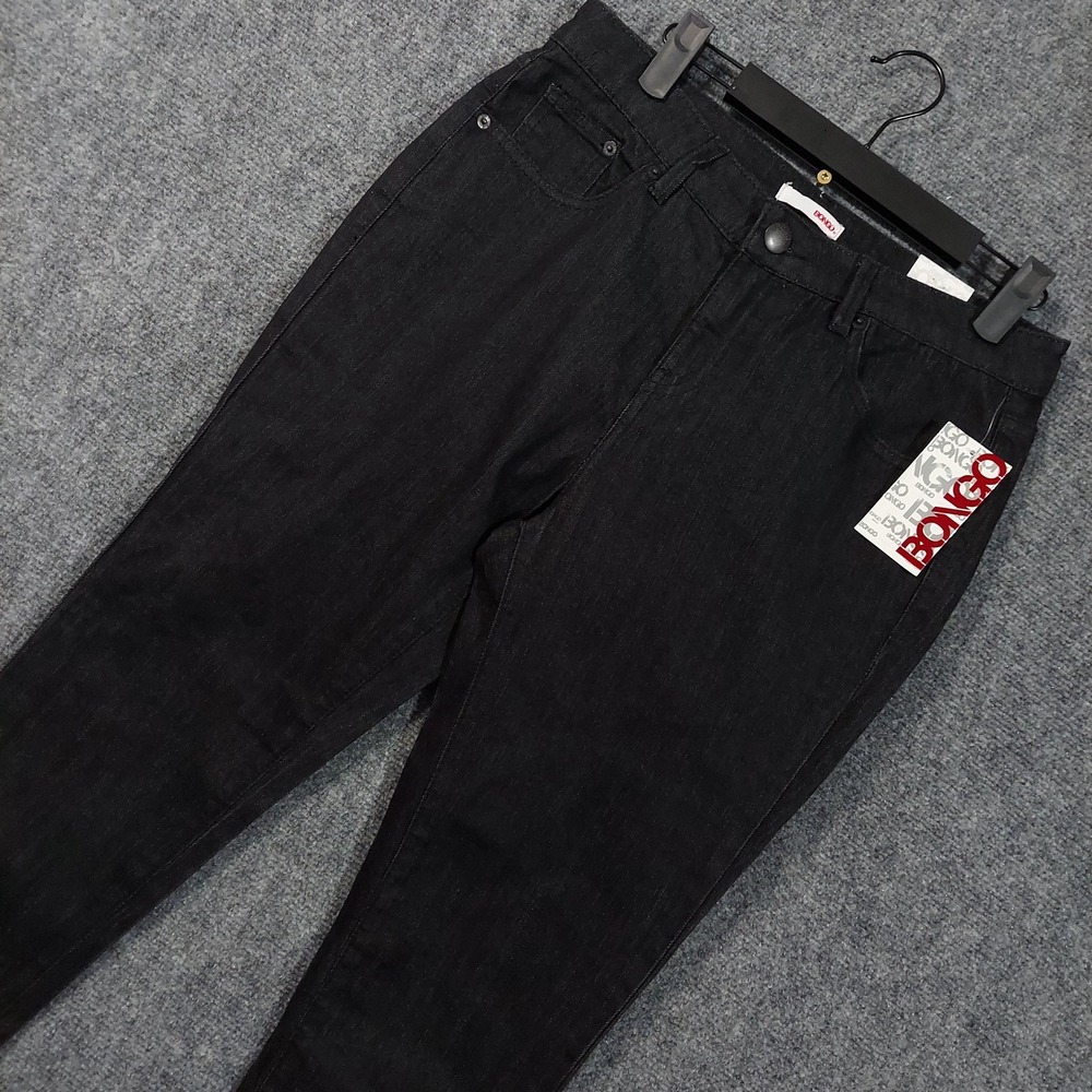 Bongo Jeans Womens 9 Black High Waisted Skinny Juniors Stretch Denim BNGJSR-HT01